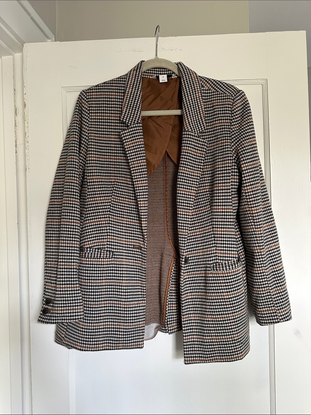 Old Navy Brown and Black Houndstooth Blazer